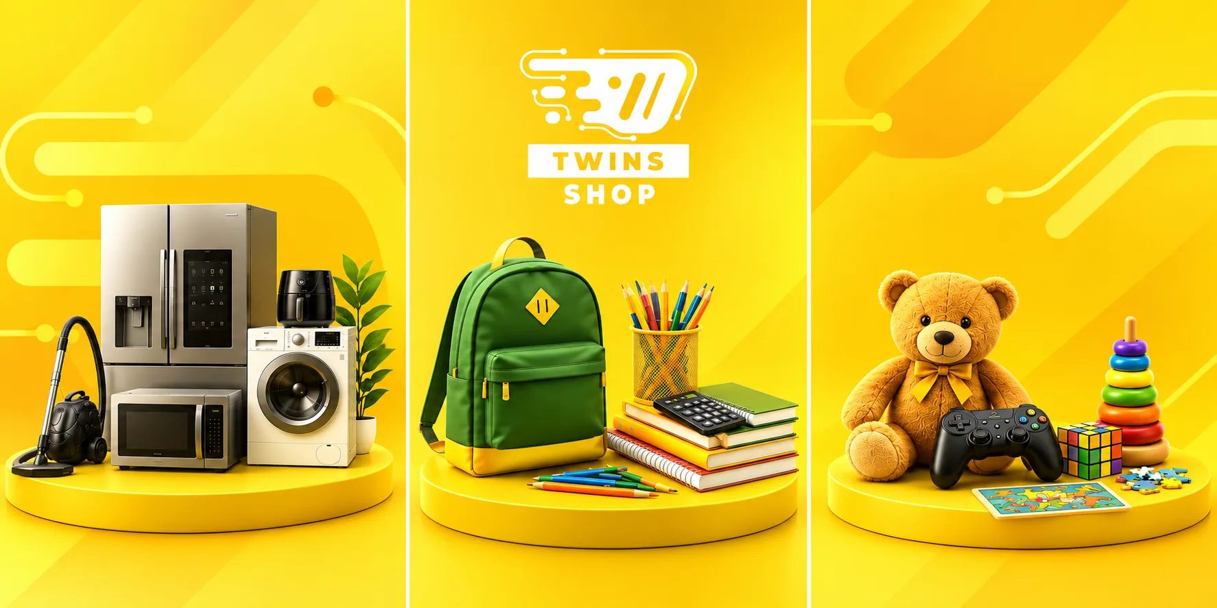 Twins Shop - home appliances, school supplies and toys