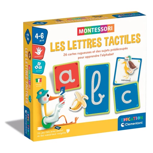 Clementoni Tactile Letters - Montessori